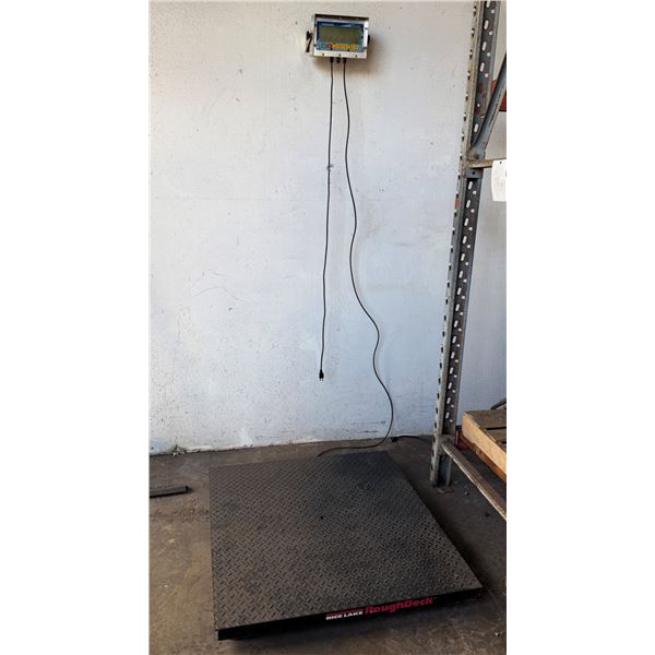 Rice Lake RoughDeck Floor Scale w/ Fairbanks FB1100 Digital Display