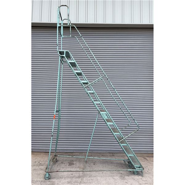Collapsible Warehouse Stairs Ladder 92" x 42" (to 156"H)