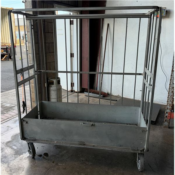 Industrial Bulk Transport Cage Cart 62" x 28" x 72"H