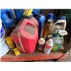 Image 6 : Contents of Shelf: Power & Hand Tools, Gas Cans, Hydraulic Oil, etc (Shelf not included)