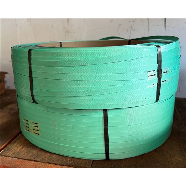 Qty 2 Coils AAR-11 Heavy-Duty Polyester Strapping