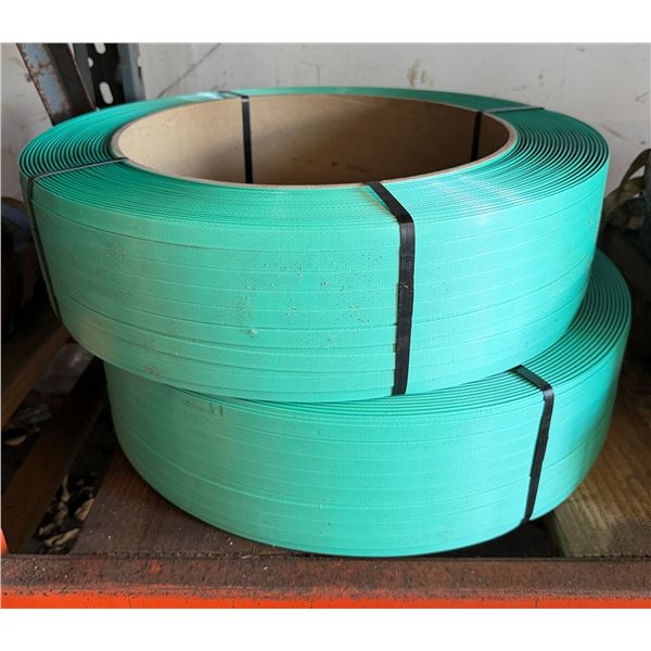 Qty 2 Coils Heavy-Duty Polyester Strapping