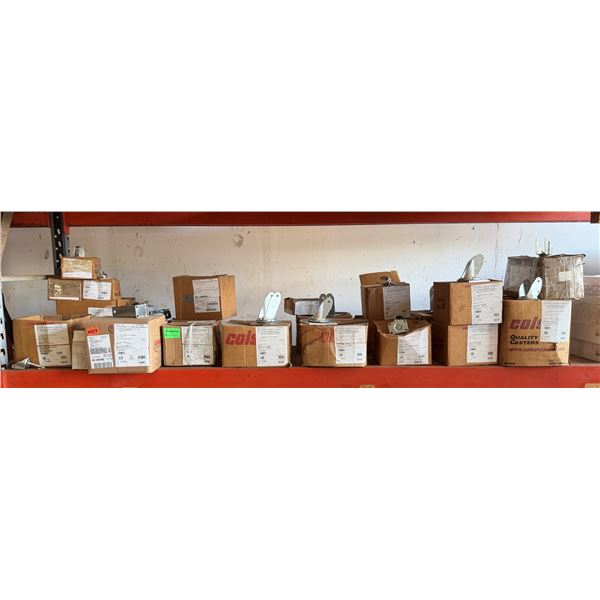 Contents of Shelf: Casters, Wheels, Hardware, etc (Shelf not included)