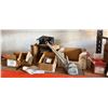 Image 1 : Contents of Shelf: Yale PE 3-Ton Hoist, Turnlock Plugs, Watthour Meter, Wire, Hardware, etc (Shelf n