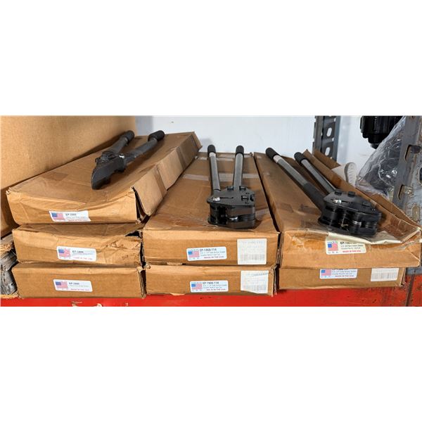 Multiple EP-1900-34 H.D. 3/4" Side Action Sealers & EP-2500 Strap Shears