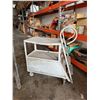 Image 2 : Platform Dolly Cart 36" x 23" x 51"H & Rolling Ladder Cart 45" x 20" x 50"H