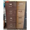 Image 1 : Qty 2 GEM & HON 4-Drawer File Cabinets 18" x 26.5" x 52"H