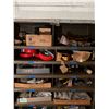 Image 2 : Metal Storage Cabinet & Contents:  Wheels, Parts, Hardware, etc