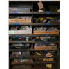 Image 3 : Metal Storage Cabinet & Contents:  Wheels, Parts, Hardware, etc