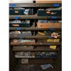 Image 4 : Metal Storage Cabinet & Contents:  Wheels, Parts, Hardware, etc
