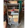 Image 17 : Colson Wire Cage Cart 52" x 25" x 56"H & Contents: Strapping, Printer Cartridges, Pump, Shrink Wrap,