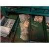 Image 22 : Green 100+ Drawer Industrial Small Parts Cabinet & Contents: Hardware, etc