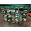 Image 2 : Green 100+ Drawer Industrial Small Parts Cabinet & Contents: Hardware, etc