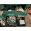 Image 3 : Green 100+ Drawer Industrial Small Parts Cabinet & Contents: Hardware, etc