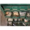 Image 7 : Green 100+ Drawer Industrial Small Parts Cabinet & Contents: Hardware, etc
