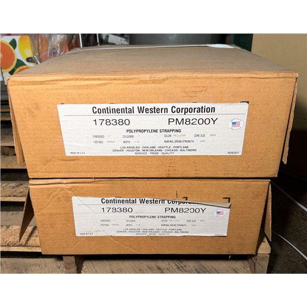 Qty 2 Boxes Continental Western Corp 178380 Polypropylene Strapping