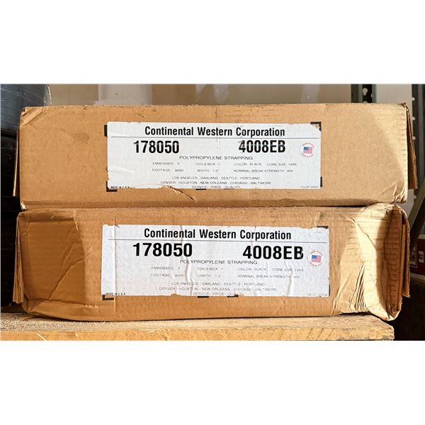 Qty 2 Boxes Continental Western Corp 178050 Polypropylene Strapping