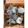 Image 2 : Multiple Boxes Multiple Industrial Caster Yokes, Hardware, etc Misc Sizes