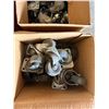 Image 12 : Qty 10 Boxes Multiple Caster Wheels, Yokes, Hardware, etc Misc Sizes