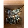 Image 6 : Qty 10 Boxes Multiple Caster Wheels, Yokes, Hardware, etc Misc Sizes