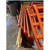 Image 2 : Multiple Orange Metal Handles for Platform Truck Carts 30" x 30"