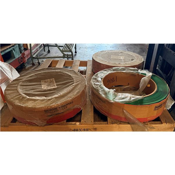 Qty 3 Coils Signode/Contrax Industrial Polypropylene Strapping