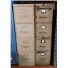 Image 1 : Qty 2 HON & Allsteel 4-Drawer File Cabinets 14" x 28" x 53"H