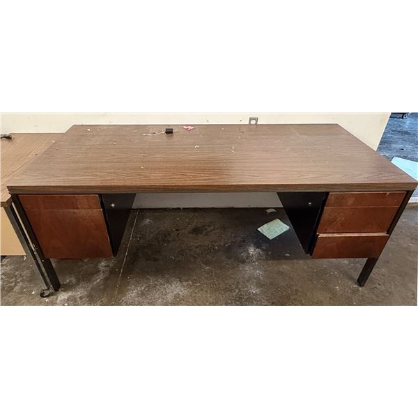 Laminate 5-Drawer Desk 72" x 31.5" x 29"