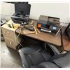 Image 1 : Office Set-Up:  Desk, Chair, 2-Drawer File Cabinet, HP OfficeJet Pro 6230 & 6835 Printers, Supplies,