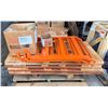 Image 1 : Multiple Orange Metal Frames 40" x 30", Wood Platforms 48" x 24", Colson Caster Yokes, etc