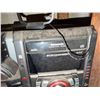 Image 21 : Office Set-Up: Wooden Table 72" x 29" x 31"H, Rolling 2-Door Cart, 2 Chairs, Panasonic CD Changer  &
