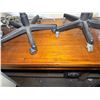 Image 7 : Office Set-Up: Wooden Table 72" x 29" x 31"H, Rolling 2-Door Cart, 2 Chairs, Panasonic CD Changer  &