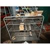Image 2 : Wire Cage Cart 54" x 24" x 57"H & Contents: Clips, Hardware, etc