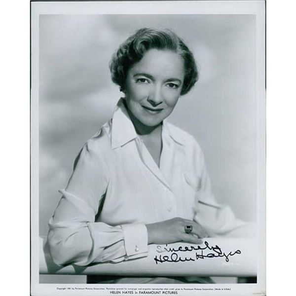 Airport Actress Helen Hayes Signed Photo