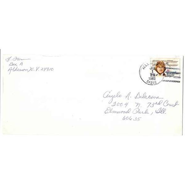 Charles Manson Member Lynette FROMME Signed Envelope
