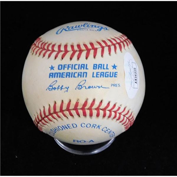 NY Yankees Brien Taylor Signed Official American League Baseball JSA Authenticated