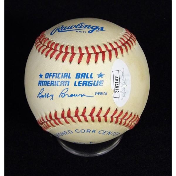 Boston Red Sox Bobby Doerr Signed Official American League Baseball JSA Authenticated