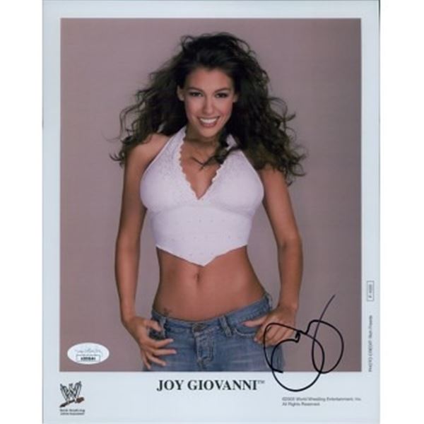 WWE Joy Giovanni Signed Photo JSA