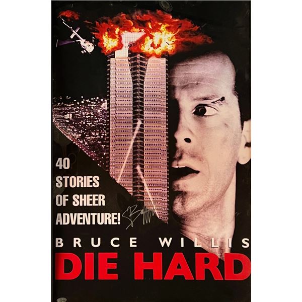 Die Hard Movie Poster Signed by Bruce Willis