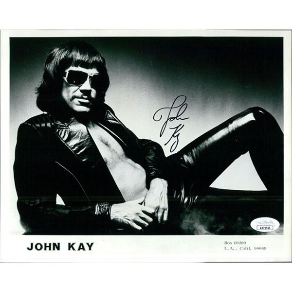 Steppenwolf John Kay Signed Photo JSA