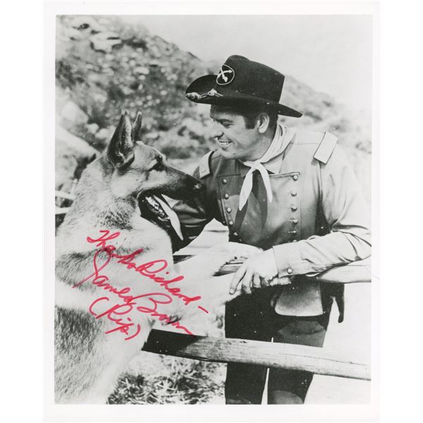 Rin Tin Tin James Brown signed photo