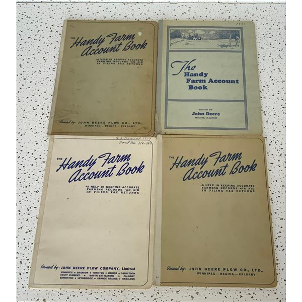 Four 1940’s/1950’s John Deere Account Books