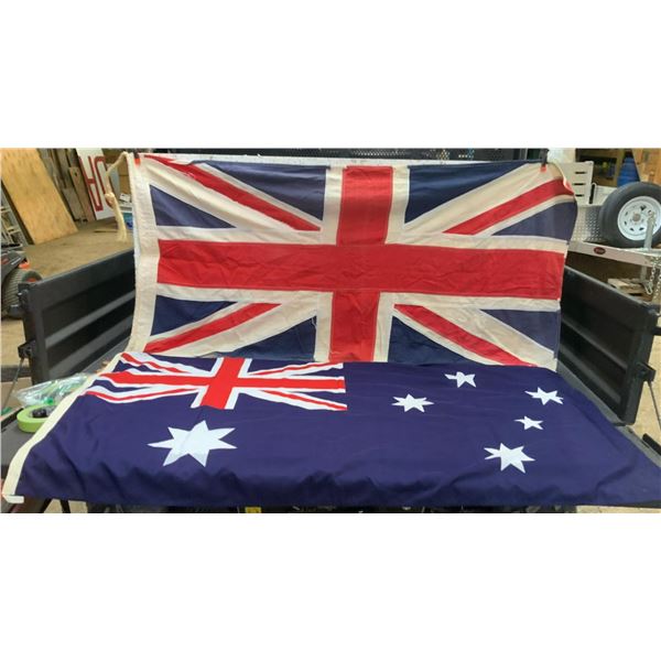 Australian, Great Britain and Prince Phillip Flags