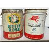 Image 1 : White Rose and Mobil 5 Gallon Pails