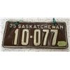 Image 2 : 1935 Saskatchewan Matched License Plates