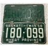 Image 1 : 1956 Matched Saskatchewan License Plates