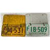 Image 1 : 1967/1968 Matched Saskatchewan License Plates
