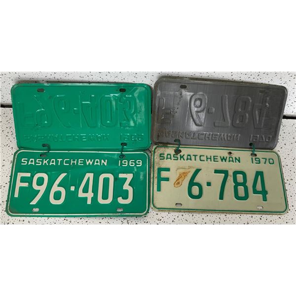 1969/1970 Matched Saskatchewan License Plates