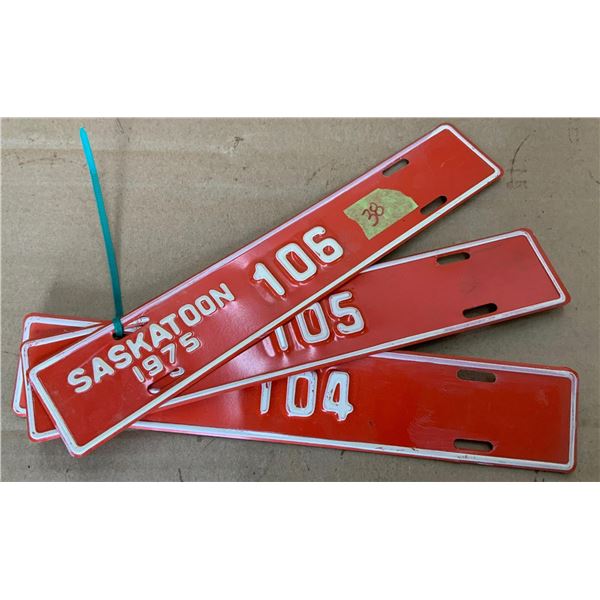 Four Saskatoon Contractor Plates