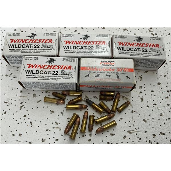 250+rounds of 22 shells